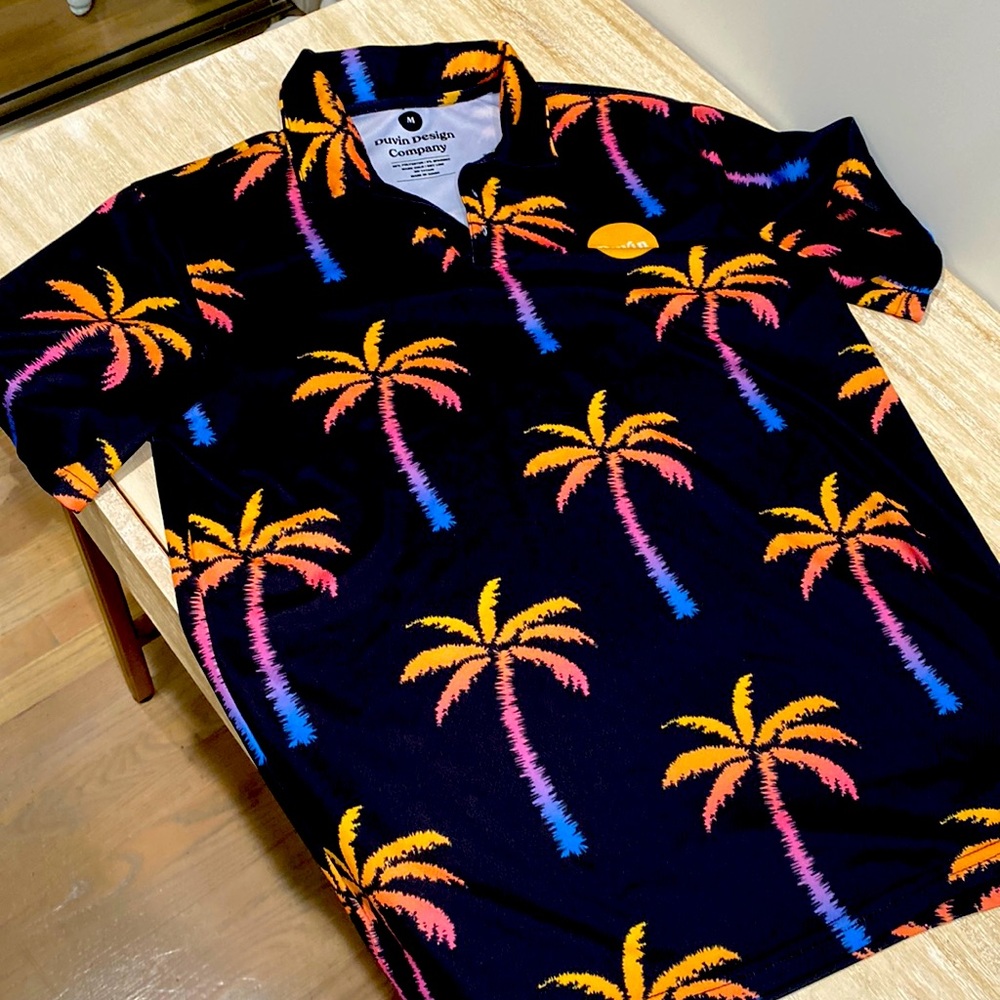 Palm tree polo shirt